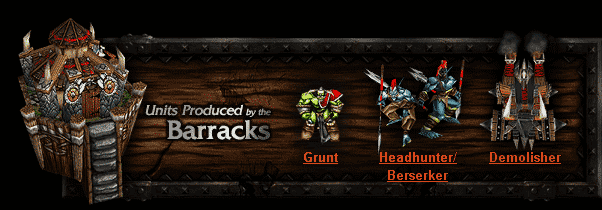 Hros et units de Warcraft 3 Units-barracks