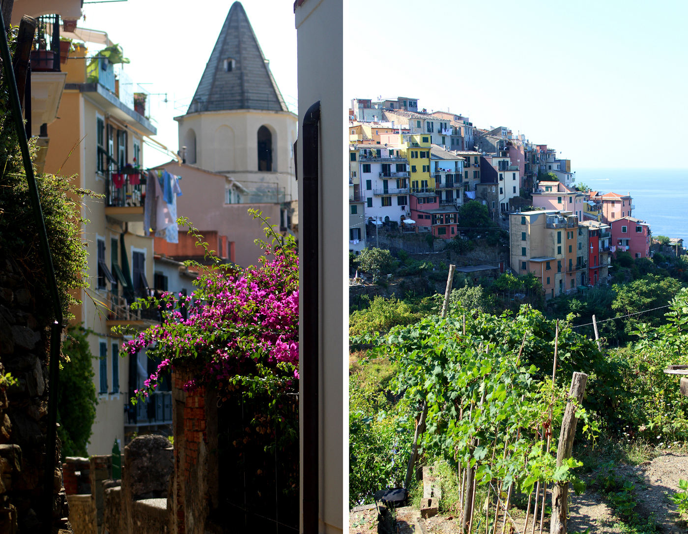 Randonnées sur les sentiers des Cinque terre . Corniglia_rue-plus-