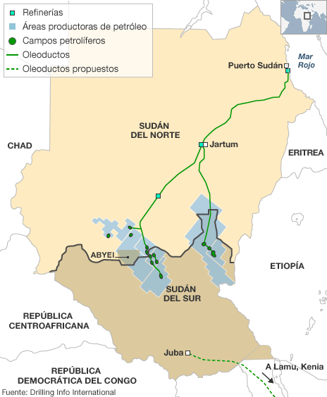 Sudán del Sur proclama oficialmente su soberanía Sudan_oil_464