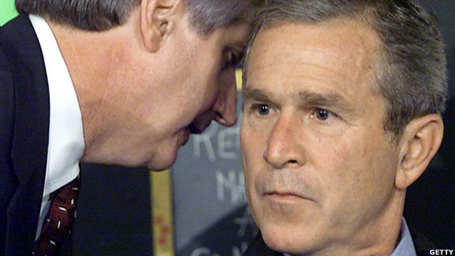 التسلسل الزمني لهجمات سبتمبر 0905_bush-informed_640x360