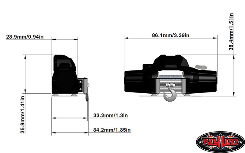 [nouveauté] RC4WD 1/8 Warn Zeon 10 Winch Z-E0069-9