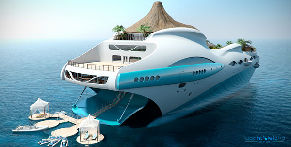    اليخت الجنة يشبه جزيرة استوائية Tropical Island Paradise Yacht 04