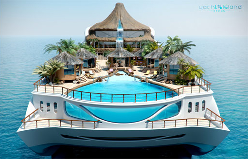    اليخت الجنة يشبه جزيرة استوائية Tropical Island Paradise Yacht 05