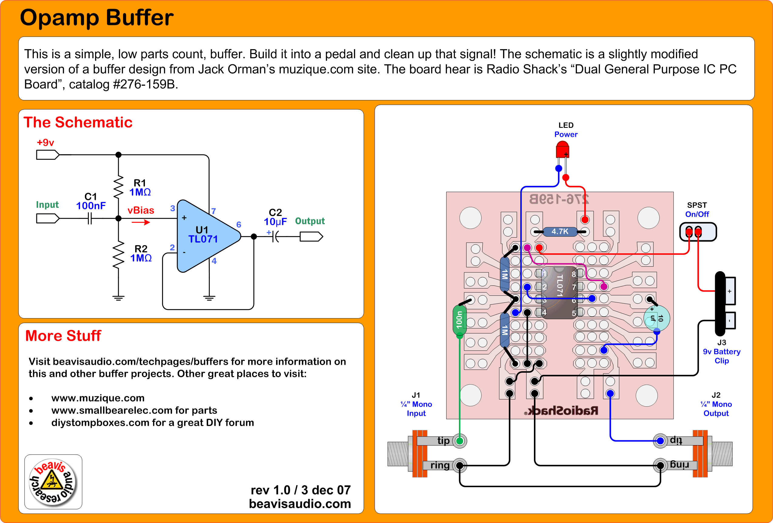 Opamp Buffer BuildOneBuffer