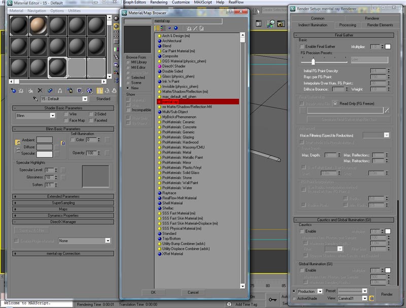 maya - Comment réaliser une passe d'occlusion avec Maya 2009? 1