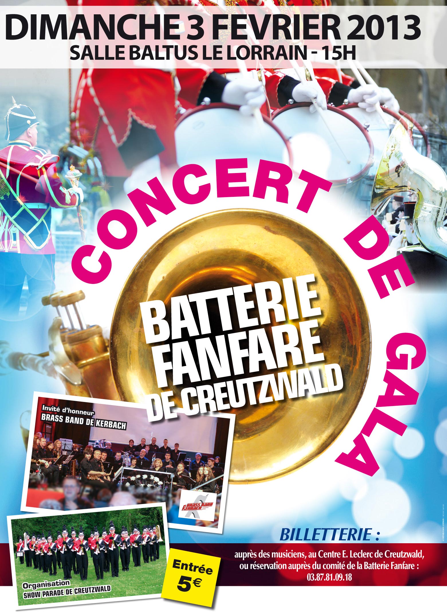 Concert de la Batterie Fanfare de Creutzwald dimanche 3 février Conc13