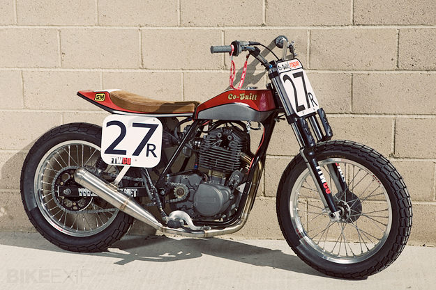 Encore un flat tracker Co-Built Flat-track-motorcycle