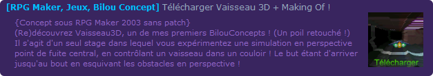 [RM2003] BilouConcept - Jouez à Vaisseau3D ! Vaiss