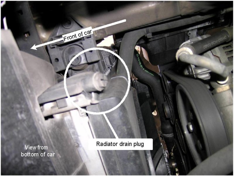 BMW E36 Termostato de eliminación y refrigerante Flush DrainPlug