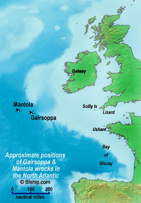 Les lettres retrouvées du SS Gairsoppa, mais pas que ! .. Atlanticpositions