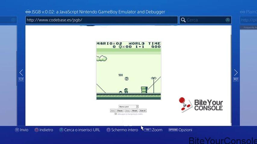 Emulador de Gameboy para a PS4 em construção Gameboy