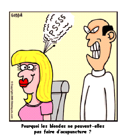 les blondes c'est de l'humour...................... - Page 2 Blondeacupuncture