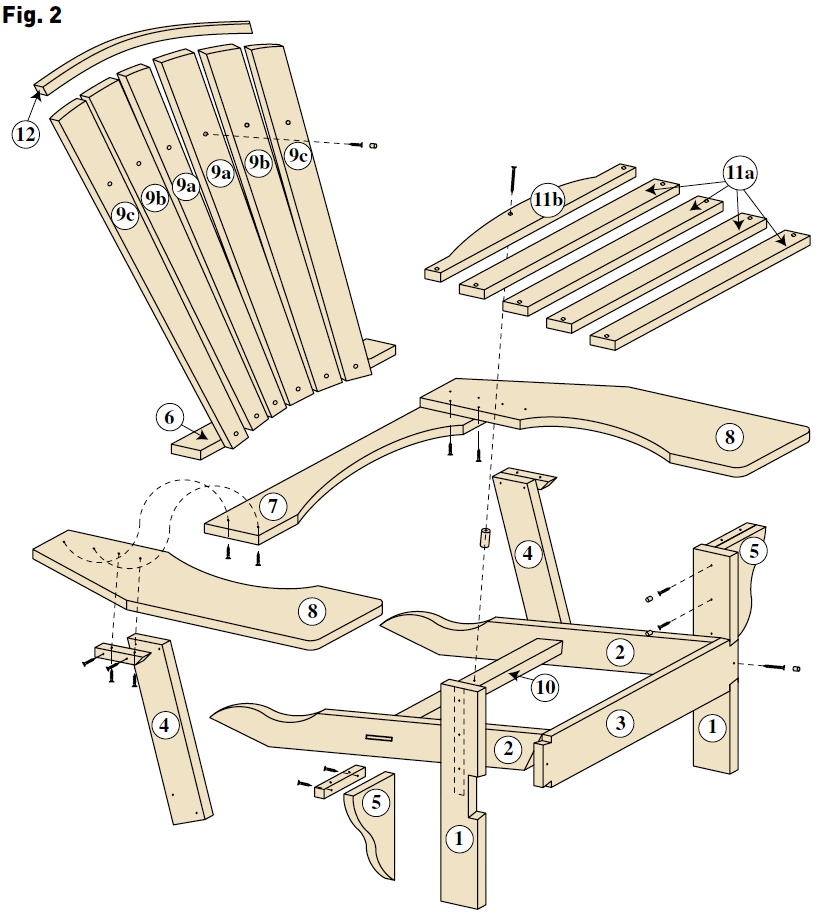 Samuel, Vincent & Jean-Paul dans "Le Bouvet"...  Lb-137_plan_adirondack-fauteuil-jardin-eclate