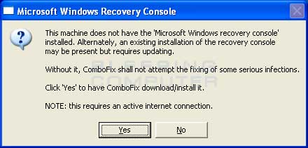 شرح بالصور ComboFix لتنظيف الجهاز من الملفات الضارة وملفات التجسس Recovery-console-prompt