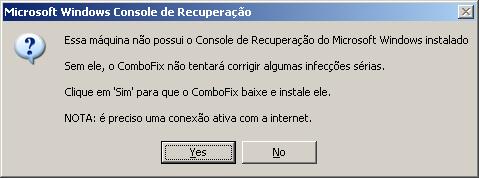 Usando o ComboFix Recovery-console-prompt