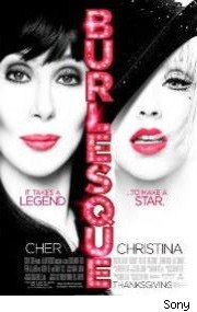 Haz una pregunta a las estrellas Christina y Cher de "Burlesque" (Unscripted: 'Burlesque'! ) Burlesque-poster