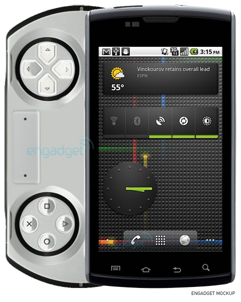 PSP-GO-ähnliches Smartphone mit Android Psp-mockupengadget