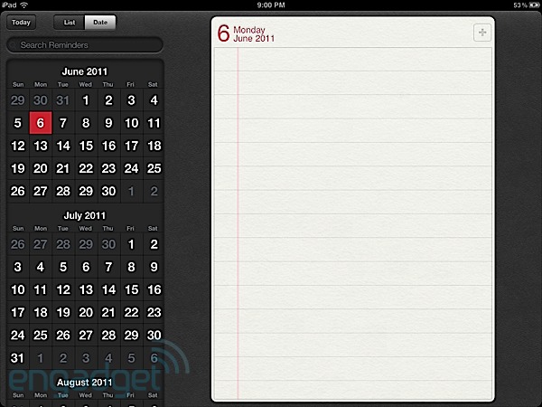 Hands-On - iOS 5 Preview Ipad-ios-reminders-2