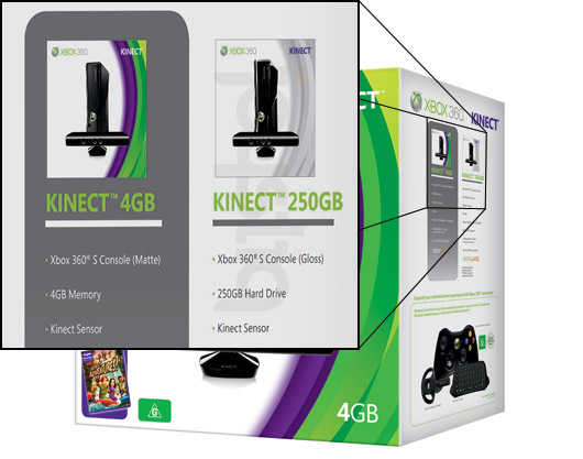 250GB Xbox Kinect bundle spotted on 4GB bundle packaging 250gb-xbox-kinect-bundle-short-b