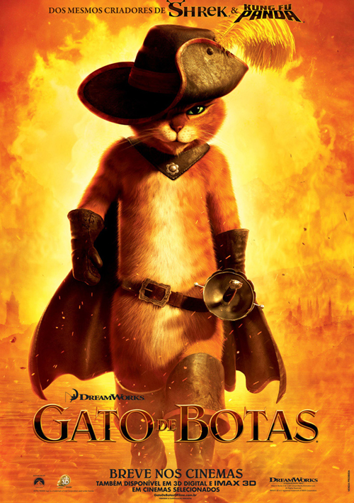 Qual o ultimo filme que vc viu?? - Página 9 Cartaz-gato-de-botas