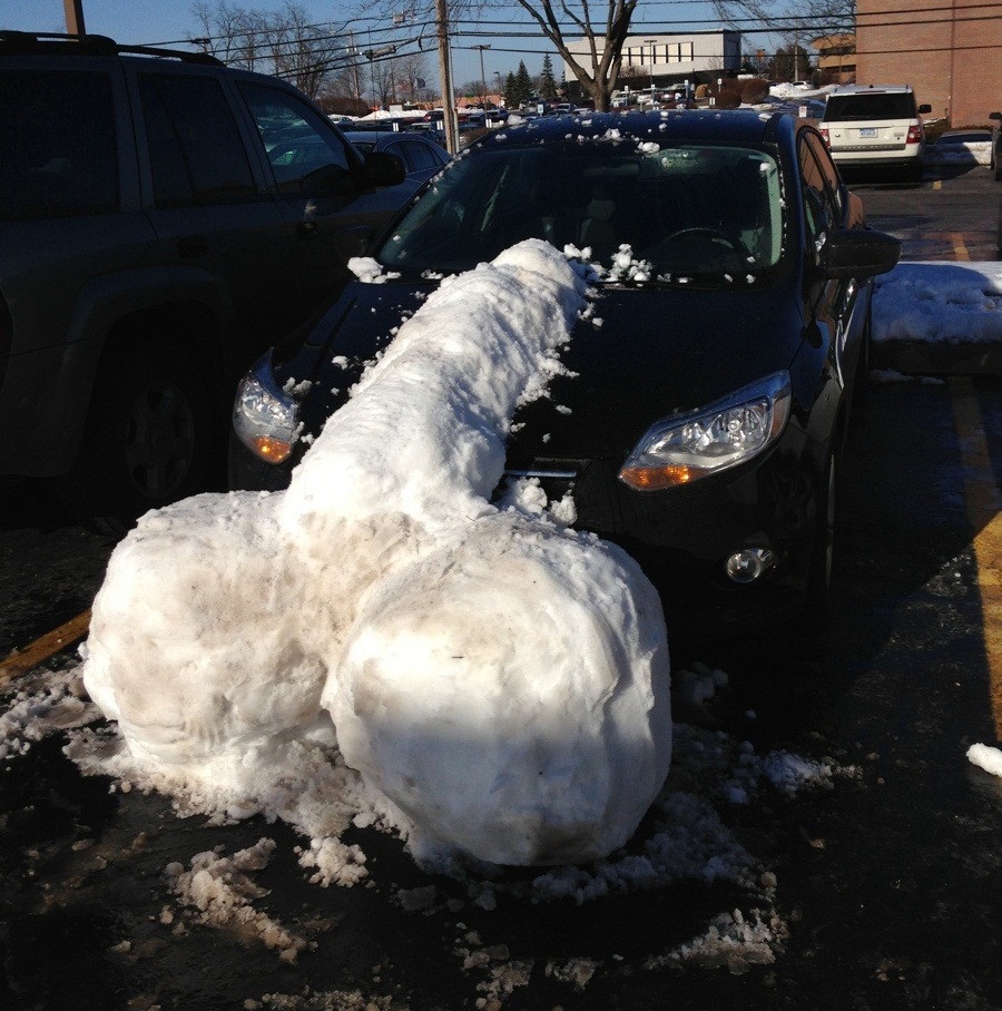 Las imagenes graciosas del día Nieve-encima-del-coche