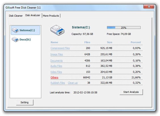 Eliminar archivos innecesarios en Windows para optimizar rendimiento Anlisis-del-disco-duro-GiliSoft-Free-Disk-Cleaner_thumb