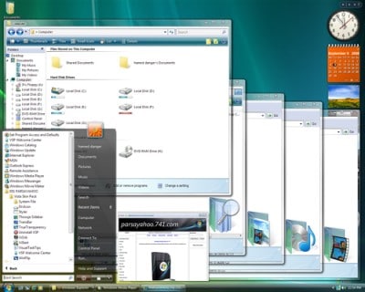 Vista Skin Pack 5.0 Ultimate - Giả lập giao diện Vista cho XP 'cực chuẩn Vista-skin-pack-400x320