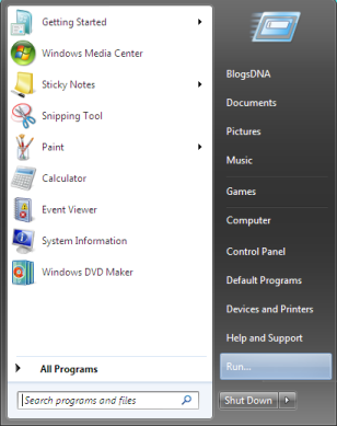 بالصور : شرح أظهـار أمـر RUN في windows 7 Windows-7-start-menu-with-run-command