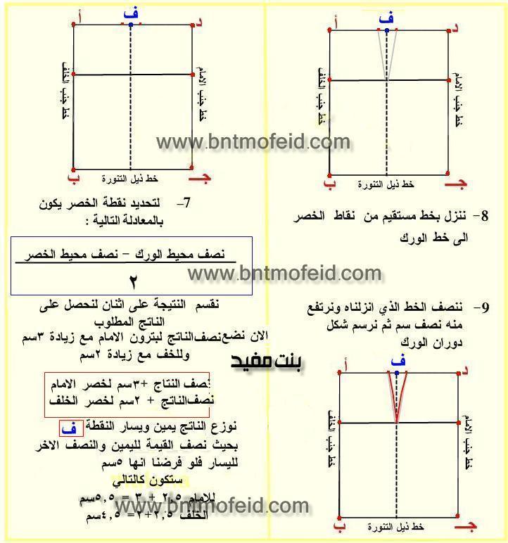 البترون الاساسي للتنورة Bntmofeid-a8381928ec