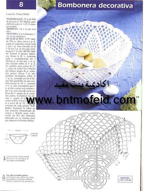 مجلة مصورة لبترونات منوعة سلات مزهريات والعديد كروشية مشوقة ... Bntmofeid-d79b839b54