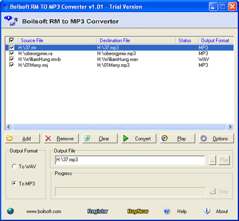 برنامج لتحويل الريل الى mp3 Rmtomp3