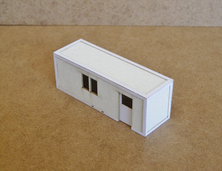 Z389 BEMO 5503 6503 000 Maquette train Ho 2 cabane chantier tole