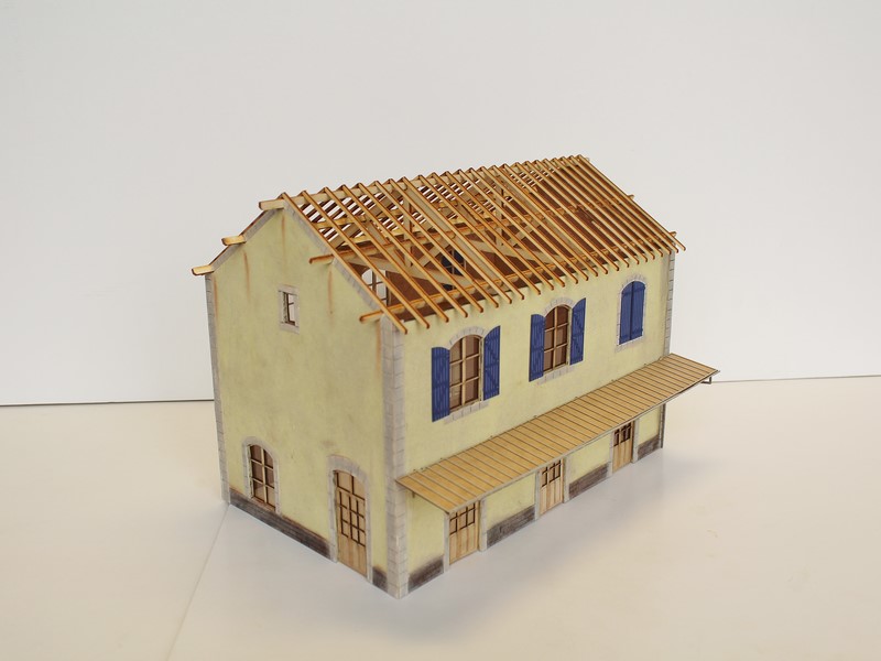 [Bois Modélisme] Gare PLM 3 Portes O 1 43.5 Maquette_gare_O_maquette_O_maquette_O_train_gare_1_43_gare_echelle_zero_gare_0_gare_echelle_0_gare_zero_bois_modelisme_3