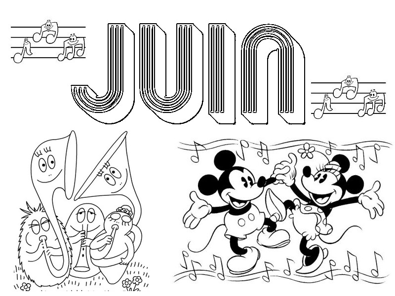 coloriage les mois de l année Coloriage-juin