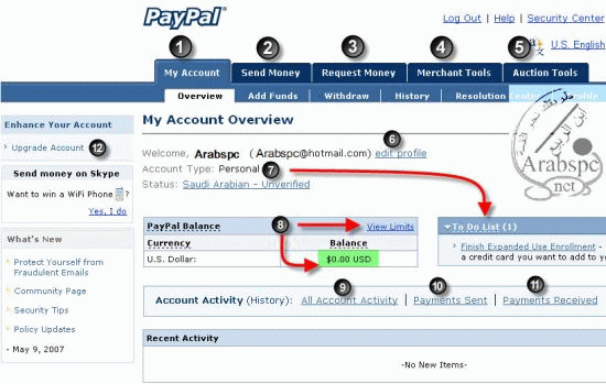 شرح التسجيل في بنك باي بلي PayPal Paypal12