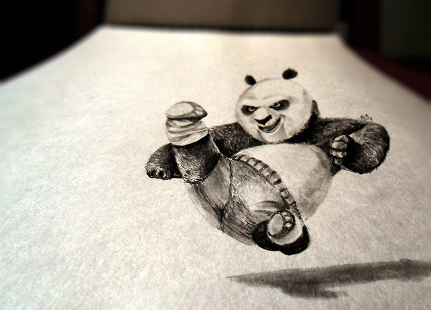 اجمل 33 صورة 3D بالالوان واقلام الرصاص 3d-pencil-drawings-5