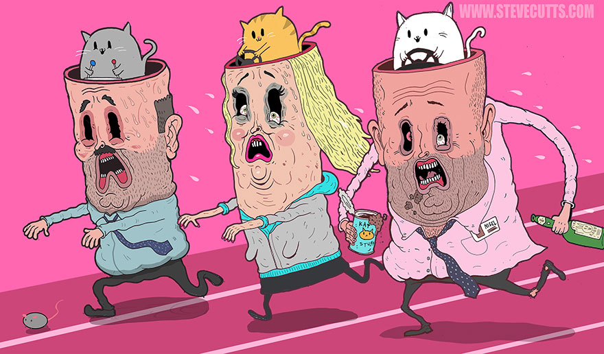 La triste verdad sobre el mundo actual ilustrada por Steve Cutts  Ilustraciones-criticas-mundo-moderno-steve-cutts-12