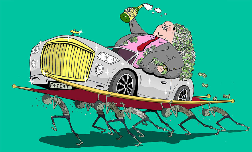 La triste verdad sobre el mundo actual ilustrada por Steve Cutts  Ilustraciones-criticas-mundo-moderno-steve-cutts-13