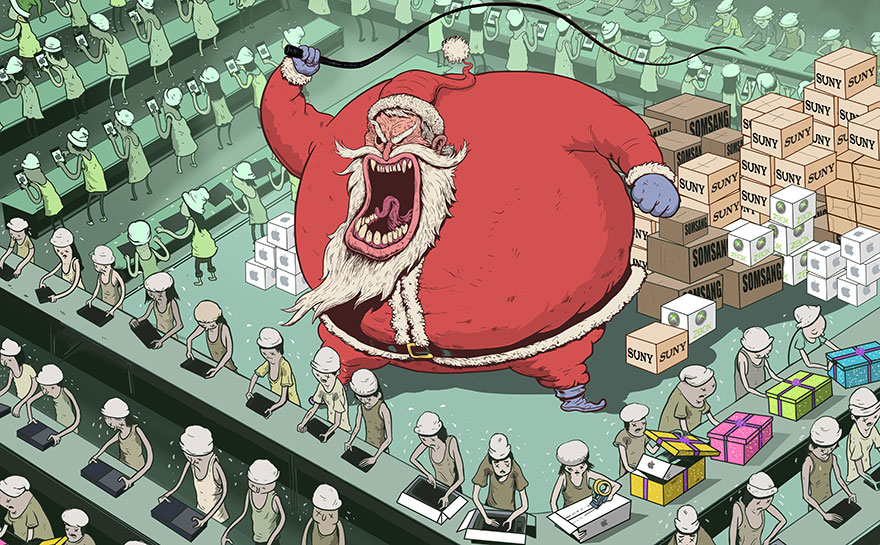 La triste verdad sobre el mundo actual ilustrada por Steve Cutts  Ilustraciones-criticas-mundo-moderno-steve-cutts-14