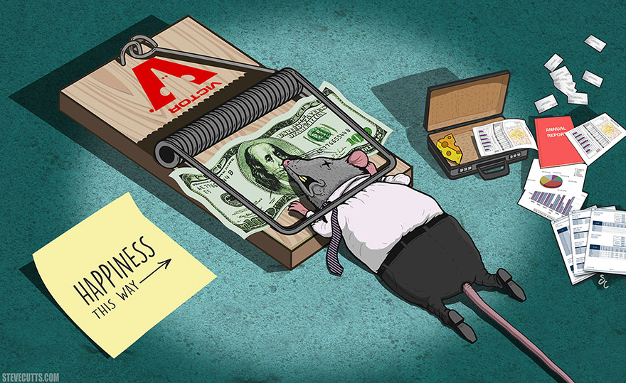 La triste verdad sobre el mundo actual ilustrada por Steve Cutts  Ilustraciones-criticas-mundo-moderno-steve-cutts-5