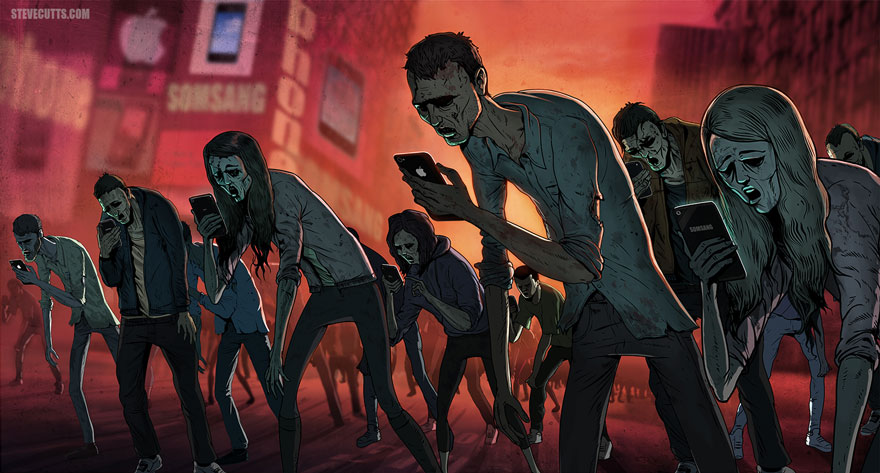 La triste verdad sobre el mundo actual ilustrada por Steve Cutts  Ilustraciones-criticas-mundo-moderno-steve-cutts-6