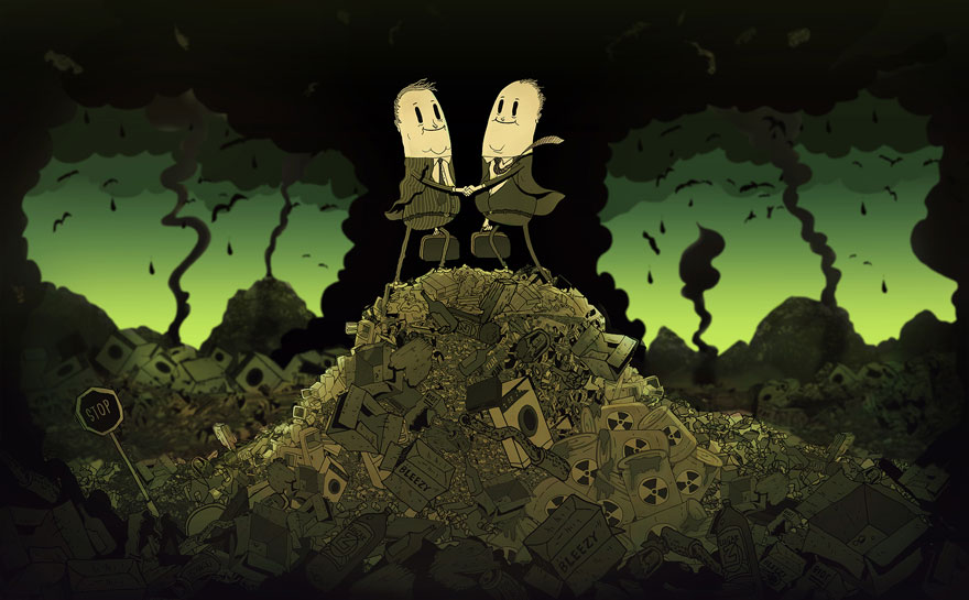 La triste verdad sobre el mundo actual ilustrada por Steve Cutts  Ilustraciones-criticas-mundo-moderno-steve-cutts-7