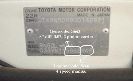 centre diff operation - Toyota Hi-ace Axle information 4X2vinplate-447x271