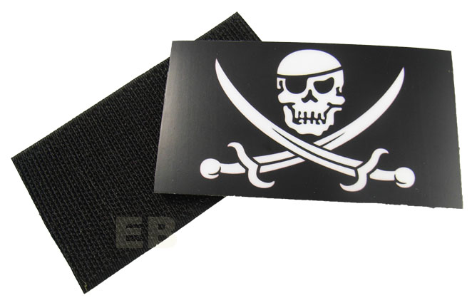 Parche Calabera Pirata Pirates%20of%20the%20Caribbean%20White%20Patch