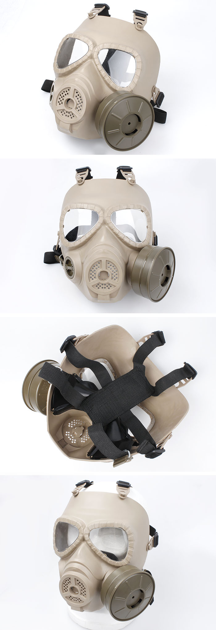 Masque à gaz avec ventilateur / G CM Toxic Mask style Fan Airsoft Mask CM%20toxic%20mask%20style%20airsoft%20Mask%20sand%20a