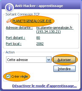 Configurer le pare-feu pour PG avec Kaspersky Internet Security Suite 6 Kaspersky6_3