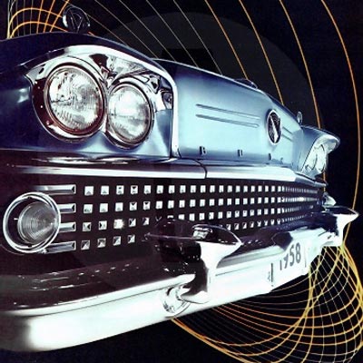 Vision d'autrefois : Buick RoadMaster 55-58 1958_grille