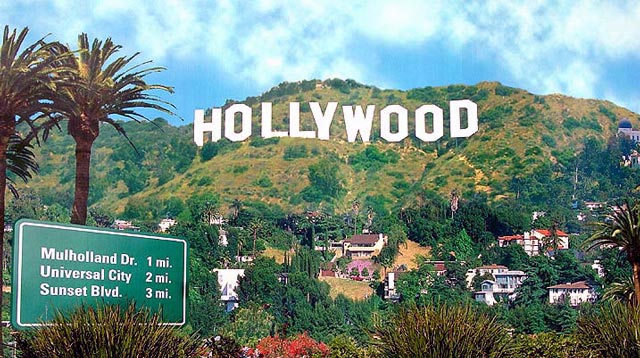 Холивуд - градът на звездите Hollywood-sign