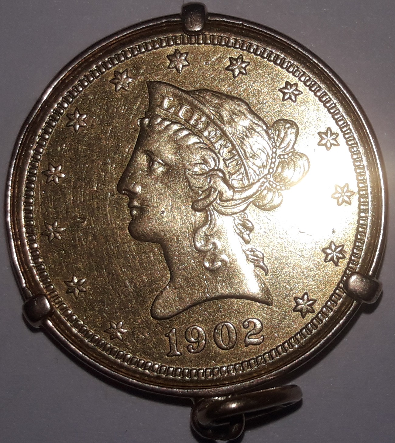 Moneda De Oro 10 Dólares Cara Liberty 1902 1