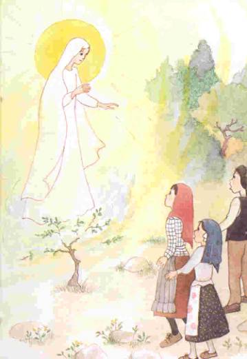 Notre dame de Fatima  Dessin-NDame-Fatima-Apparition-05